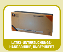 Latex-Untersuchungshandschuhe, ungepudert