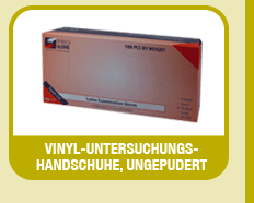 Vinyl-Untersuchungshandschuhe, ungepudert 
